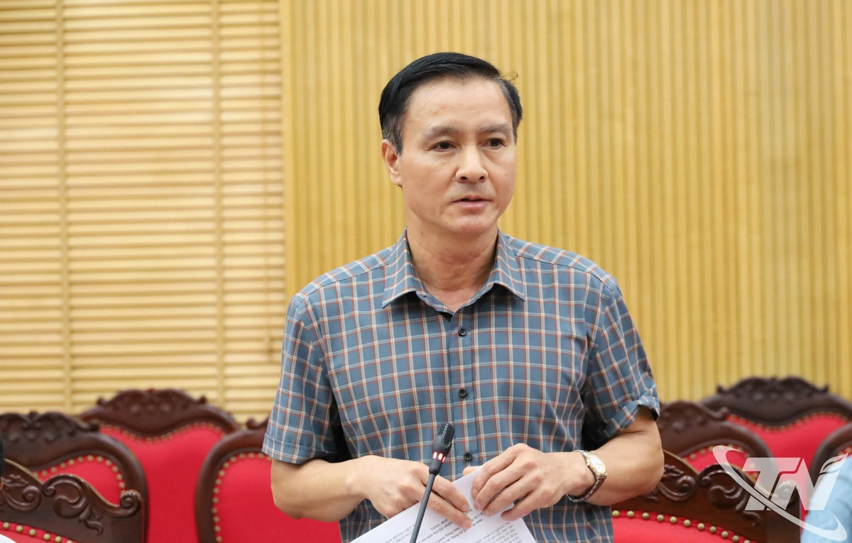 Các đồng chí Ủy viên Ban Thường vụ Tỉnh ủy phát biểu tại Hội nghị.