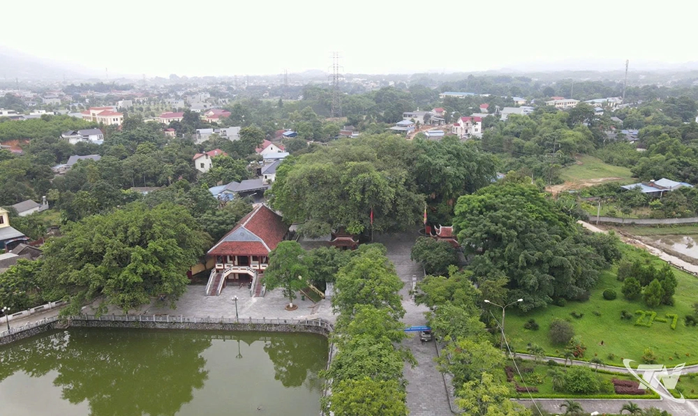 Khu di tích nhìn từ trên cao.
