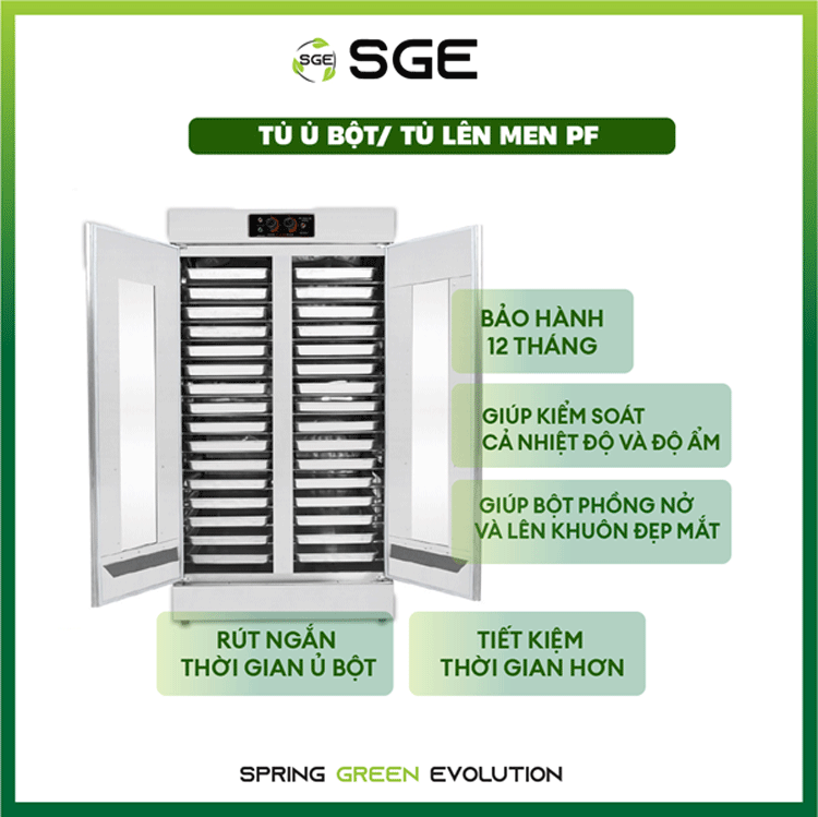 Tủ ủ bột/ tủ lên men PF có gì đặc biệt?