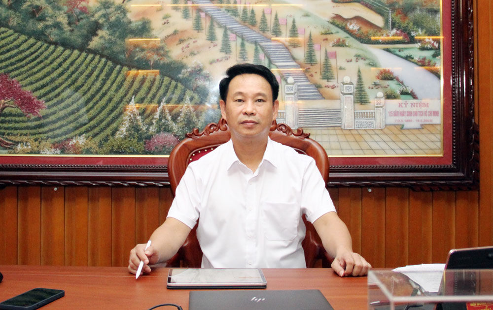 Đồng chí Hoàng Thái Cương, Bí thư Thành ủy Sông Công.
