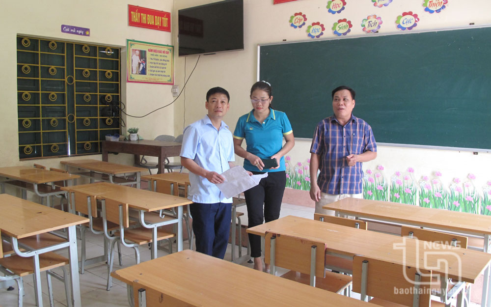 Sang Moc Secondary and Semi-Boarding High School for Ethnic Minorities (Vo Nhai) had enough classrooms and subject rooms to implement the 2018 General Education Program. 