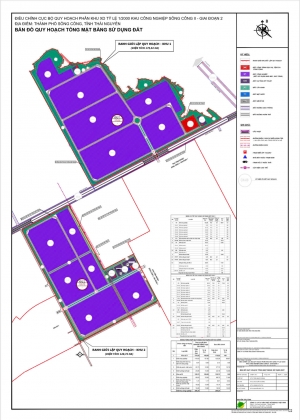 Công bố, công khai Đồ án điều chỉnh cục bộ Quy hoạch phân khu xây dựng tỷ lệ 1/2000 Khu công nghiệp Sông Công II, giai đoạn 2