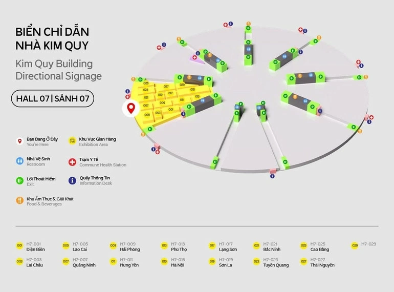 Sảnh 7 Tỉnh giàu nước mạnh.