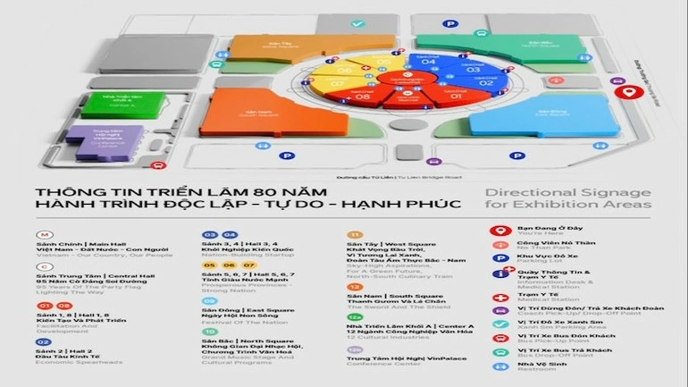 Thông tin triển lãm “80 năm hành trình Độc lập-Tự do-Hạnh phúc”.