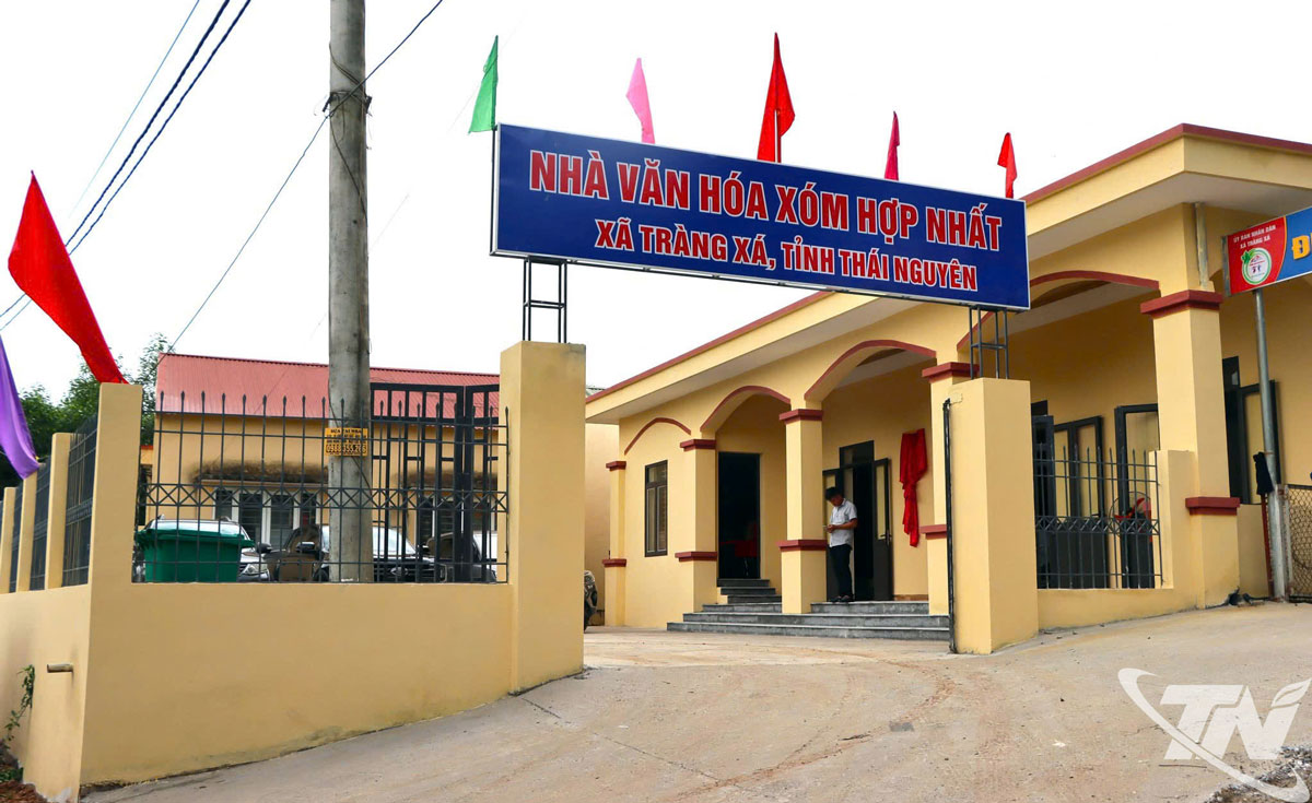 Nhà văn hoá xóm Hợp Nhất, xã Tràng Xá được xây mới với tổng mức đầu tư 2,1 tỷ đồng