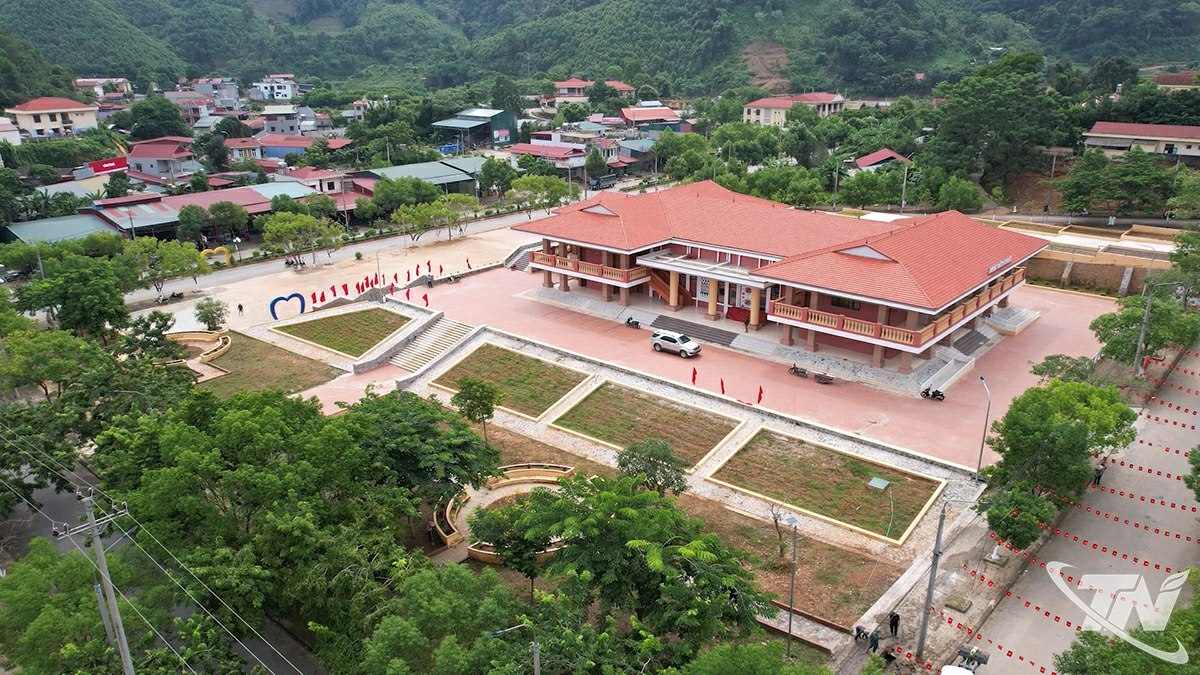 Một góc trung tâm xã Bằng Thành hôm nay.