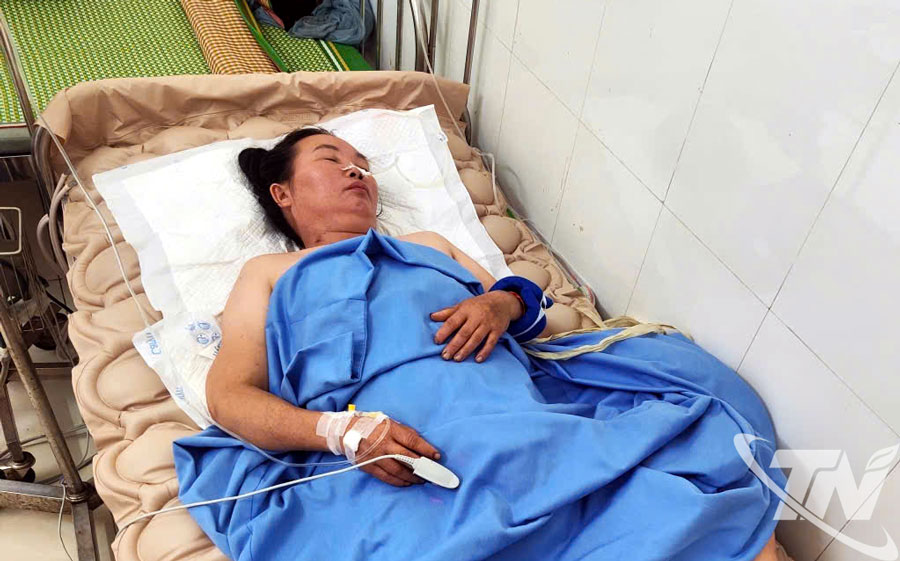 Sức khỏe của bà Triệu Thị S. đang tiến triển tích cực.