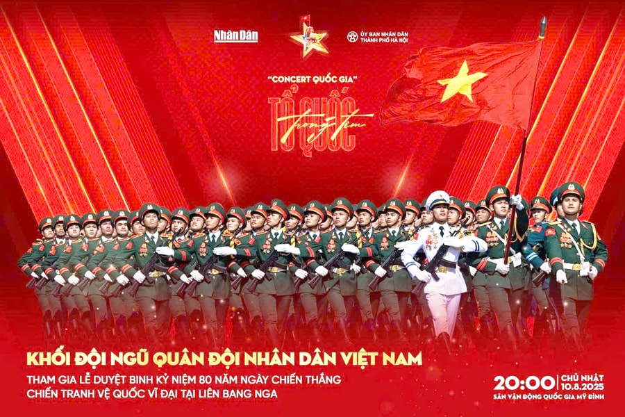 “Concert quốc gia - Tổ quốc trong tim” do Báo Nhân Dân và UBND thành phố Hà Nội tổ chức, là sự kiện mở đầu cho chuỗi hoạt động kỷ niệm 80 năm Cách mạng Tháng Tám và Quốc khánh 2-9.