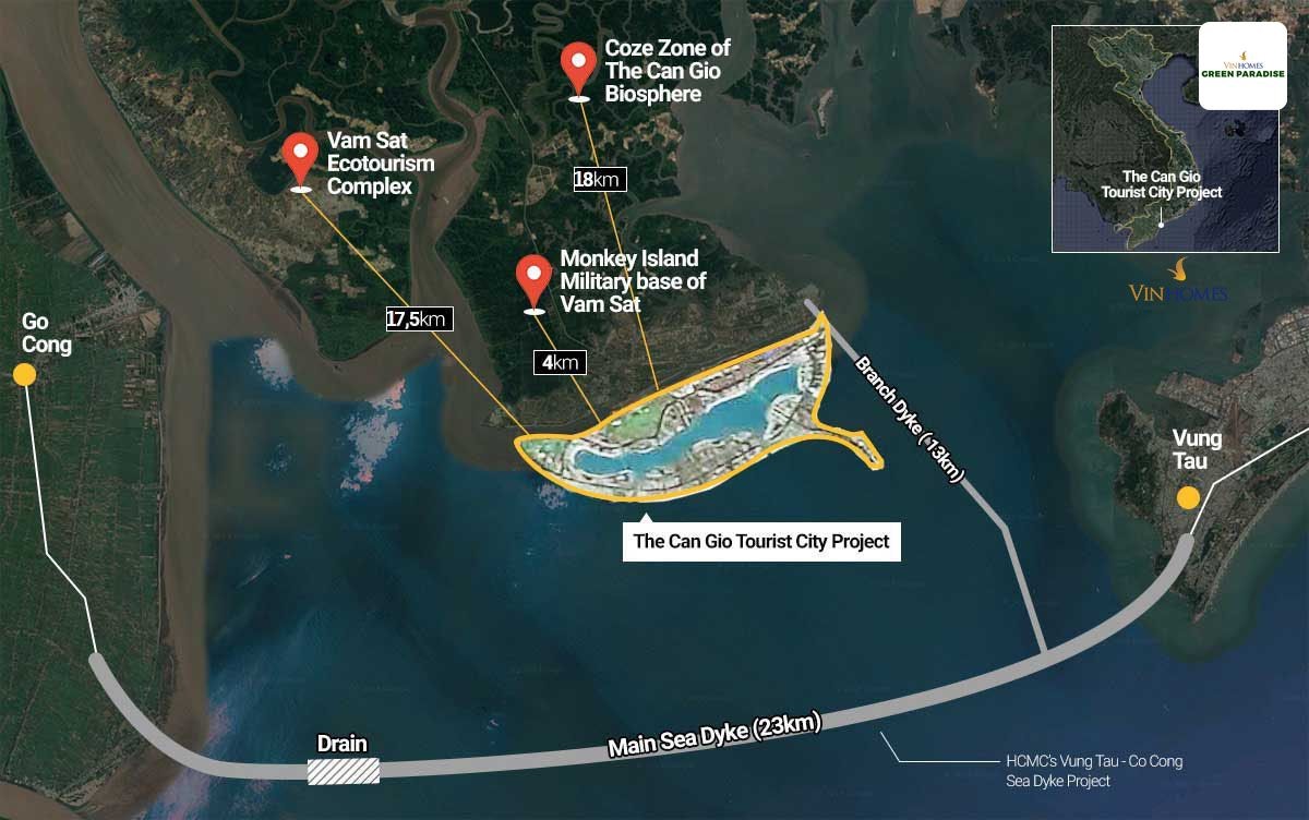 Vị trí Vin Cần Giờ tạo lợi thế cạnh tranh đặc biệt trên thị trường bất động sản