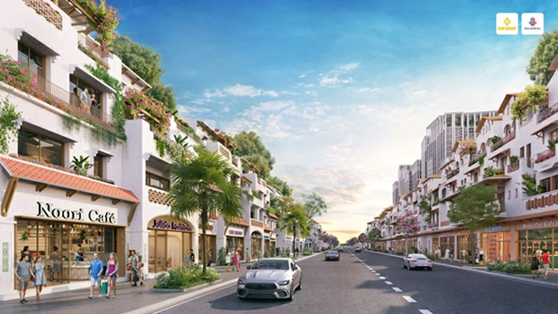 Phối cảnh nhà phố Sun Vũng Tàu.