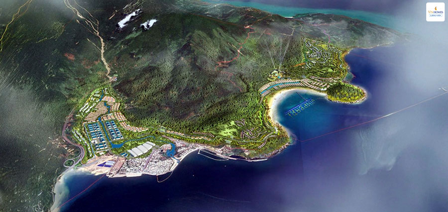 Phối cảnh Khu phức hợp và đô thị nghỉ dưỡng Làng Vân.
