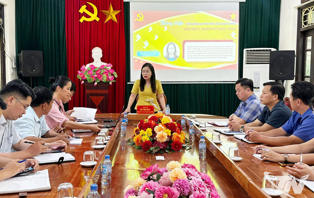 Với sự tham mưu tích cực của đội ngũ làm công tác tuyên giáo, nội dung dự thảo văn kiện Đại hội Đảng bộ xã Bạch thông là kết tinh trí tuệ toàn Đảng bộ và thể hiện nguyện vọng chính đáng của nhân dân địa phương.