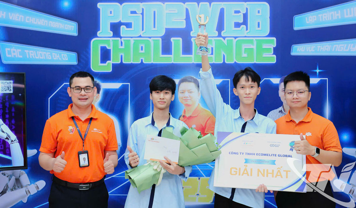 Đội Dev Vibe - Trường Đại học Công nghệ thông tin và Truyền thông Thái Nguyên xuất sắc giành giải Nhất