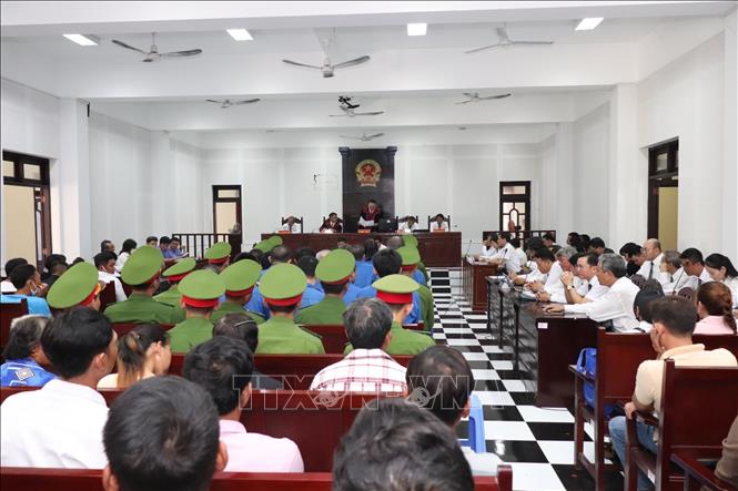 Phiên tòa sơ thẩm ngày 18/8/2025. Ảnh: TTXVN phát