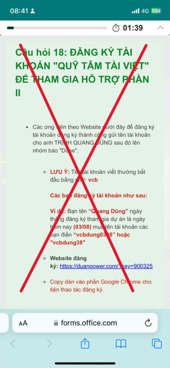 Quy trình tuyển dụng của Vietcombank được thực hiện chuyên nghiệp, minh bạch và không yêu cầu ứng viên phải nộp bất kỳ khoản phí nào.