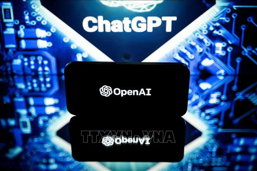Biểu tượng của OpenAI và ChatGPT. Ảnh tư liệu: AFP/TTXVN