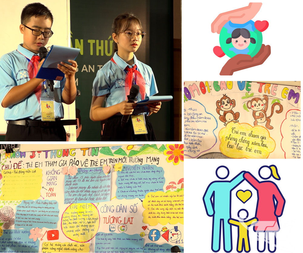 Trẻ em tỉnh Thái Nguyên góp tiếng nói trên các diễn đàn về phòng, chống bạo hành, xâm hại trẻ em.