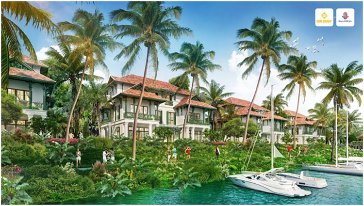 Phối cảnh biệt thự chuẩn sống thượng lưu tại dự án Sunneva
