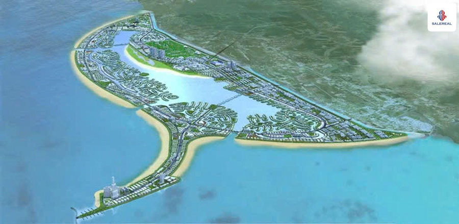 Phối cảnh 3 mặt giáp biển Đông của siêu dự án Vin Cần Giờ.