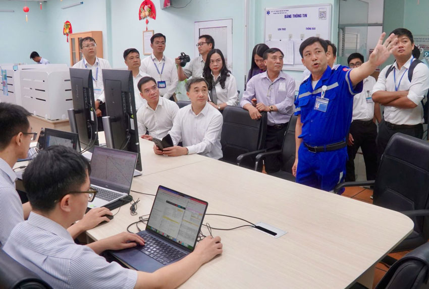 Đoàn công tác Bộ Y tế tham quan thực tế tại Trung tâm Cấp cứu 115. Ảnh minh họa: Đan Phương/Báo Tin tức và Dân tộc