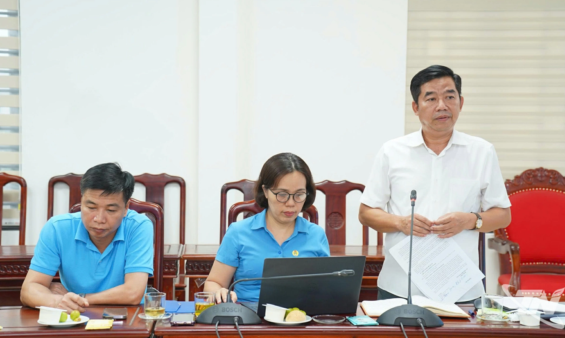 Đại biểu phát biểu tại Hội nghị.