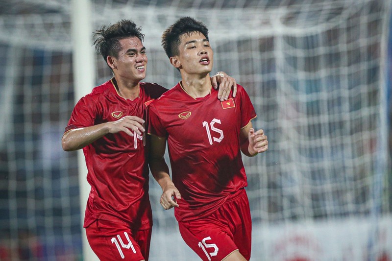 U23 Việt Nam vào Vòng chung kết U23 châu Á 2024 sau 2 trận thắng, 1 trận hòa. (Ảnh: VFF)