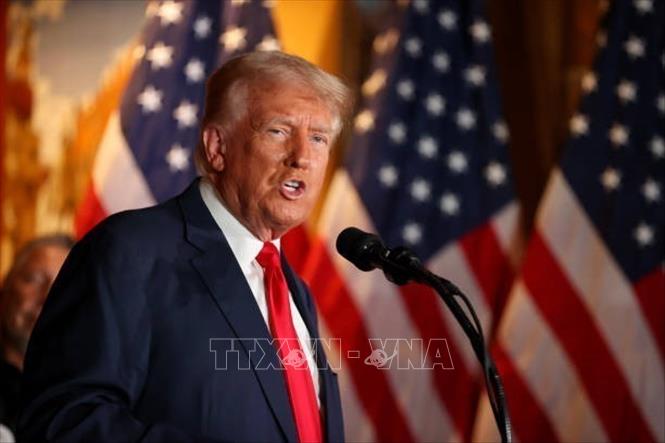 Cựu Tổng thống Mỹ Donald Trump phát biểu tại Las Vegas, Nevada, Mỹ, ngày 23/8/2024. Ảnh tư liệu: Getty Images/TTXVN