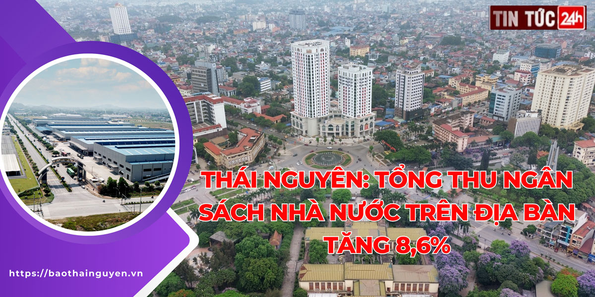 Tin tức 24h ngày 2/9/2024: Thái Nguyên: Tổng thu ngân sách Nhà nước trên địa bàn tăng 8,6%