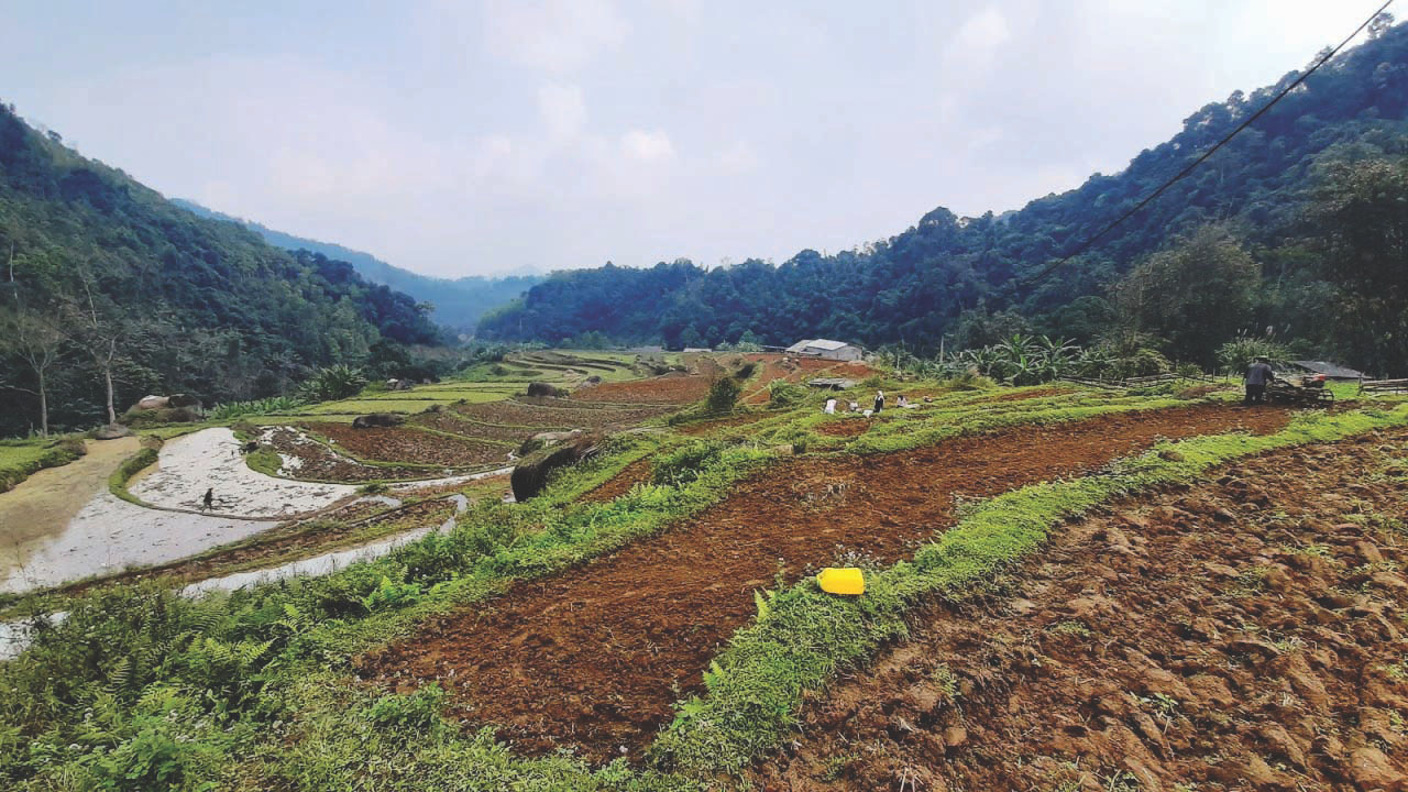 Quang cảnh đường lên Píc Cáy