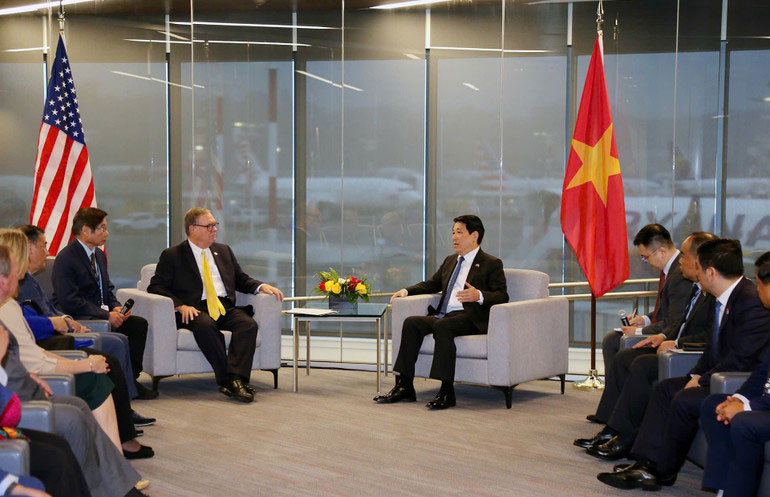 Quang cảnh buổi tiếp.