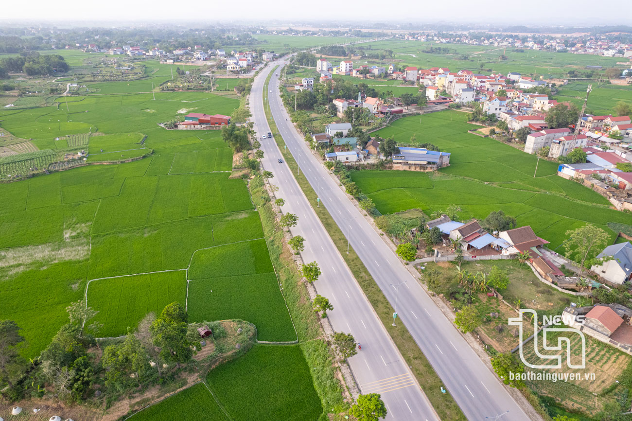 Đường Vành đai V đoạn qua khu vực tỉnh Thái Nguyên