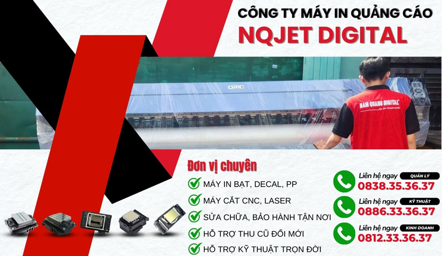 Đơn vị chuyên cung cấp máy in UV, máy in quảng cáo kỹ thuật số.