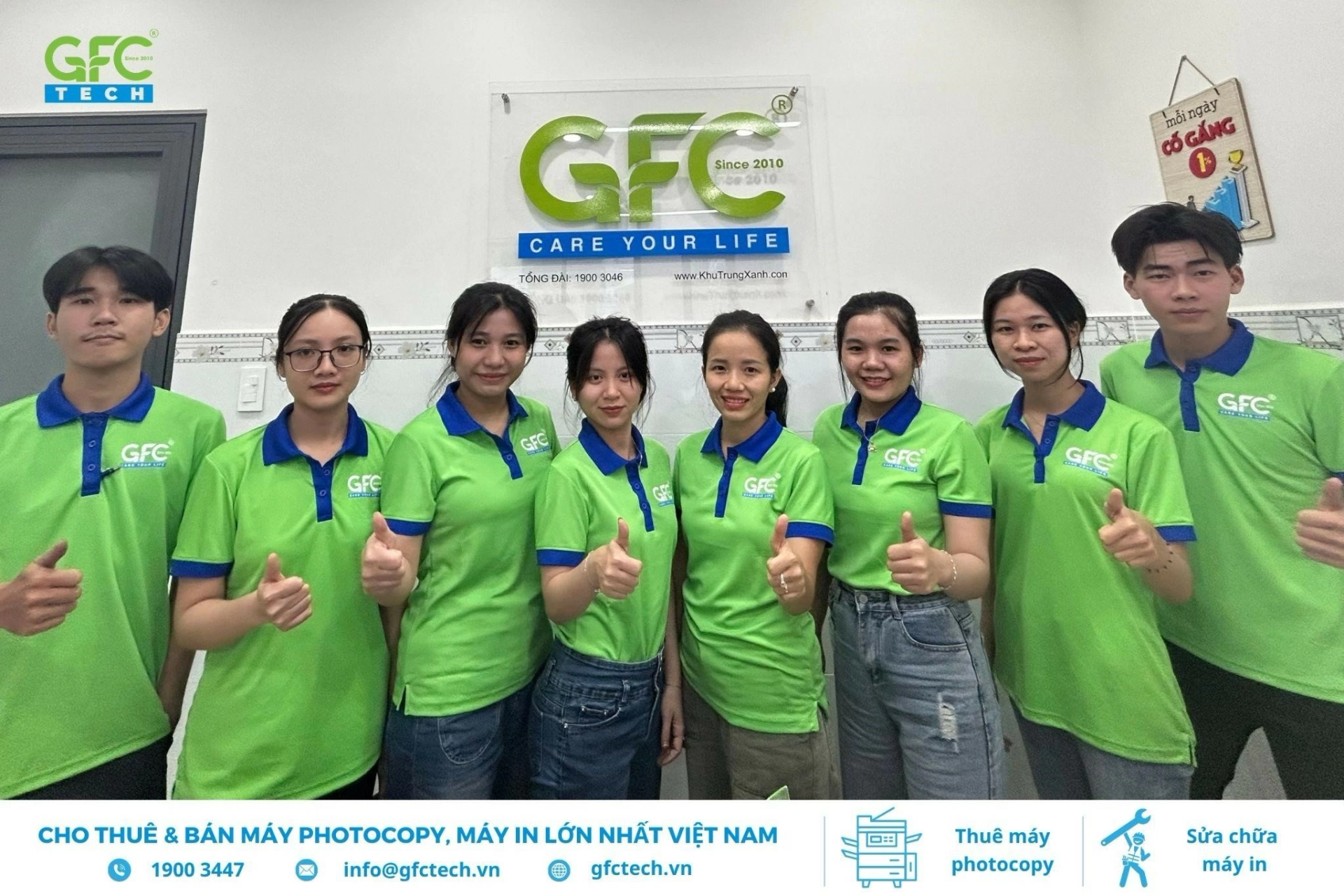 Đội ngũ kỹ thuật viên GFC Tech giàu kinh nghiệm và được đào tạo bài bản