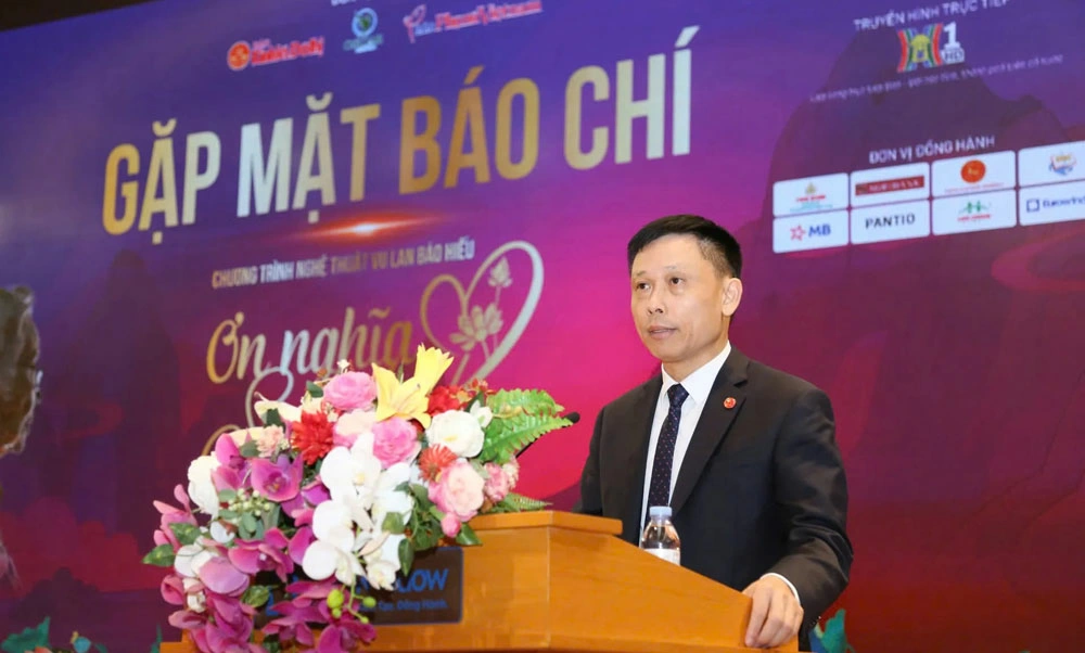 PGS.TS Nguyễn Thành Lợi - Tổng Biên tập báo Kinh tế & Đô thị, Trưởng Ban Tổ chức phát biểu tại buổi gặp mặt các cơ quan báo chí.