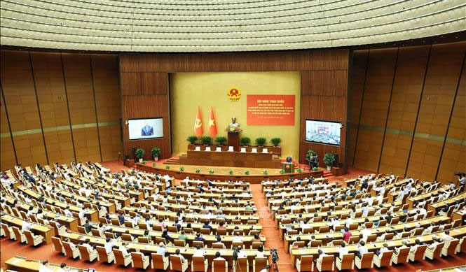 Hội nghị toàn quốc quán triệt, triển khai thực hiện 4 nghị quyết của Bộ Chính trị. Ảnh: Phương Hoa/ TTXVN