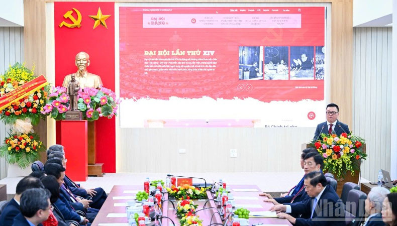 Tổng Biên tập Báo Nhân Dân Lê Quốc Minh giới thiệu về Trang thông tin điện tử Đảng Cộng sản Việt Nam - Đại hội XIV.