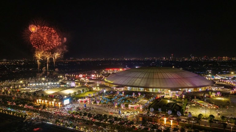 Màn bắn pháo hoa tầm cao sẽ khép lại Triển lãm thành tựu đất nước.