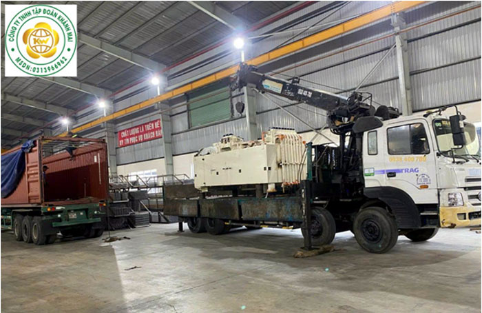 Ảnh minh họa: Dự án cẩu hàng trong kho xưởng do Khánh Mai Group thực hiện.