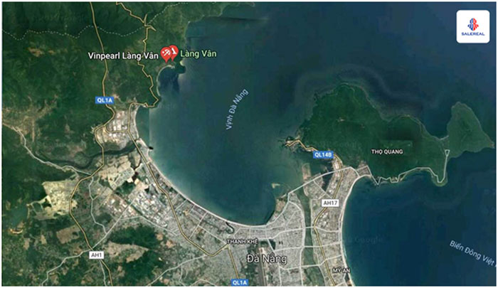 Bản đồ vệ tinh vị trí Vinhome Hải Vân Bay.