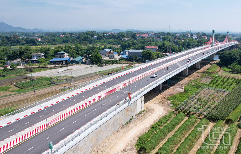 Cầu có chiều dài 380 mét, mặt cắt ngang rộng 23,5 mét.