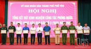 TP. Phổ Yên: Rút kinh nghiệm công tác ứng phó, khắc phục hậu quả thiên tai