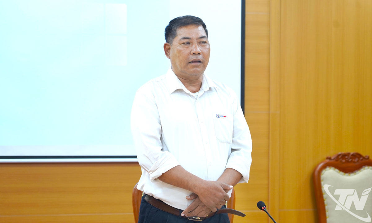 Công dân Nguyễn Như Chung (con trai ông Nguyễn Như Kỳ - người được ủy quyền giải quyết vụ việc) phát biểu ý kiến