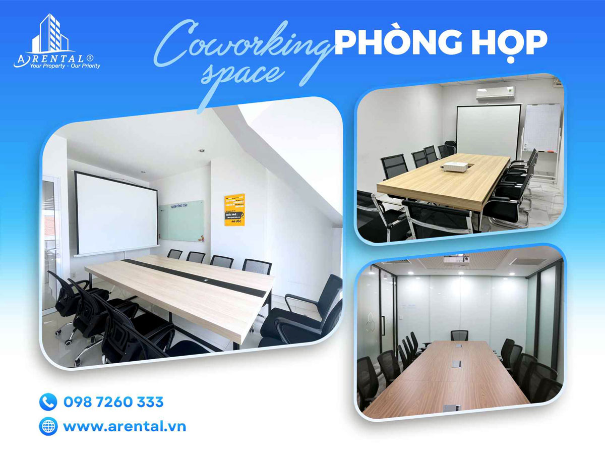 Không gian phòng họp tại tòa nhà A Space cho thuê văn phòng chia sẻ.