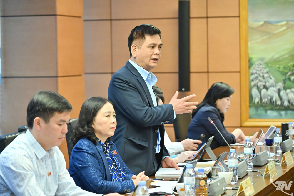 Đại biểu Nguyễn Lâm Thành thảo luận một số nội dung liên quan Dự thảo Luật Phá sản (sửa đổi).