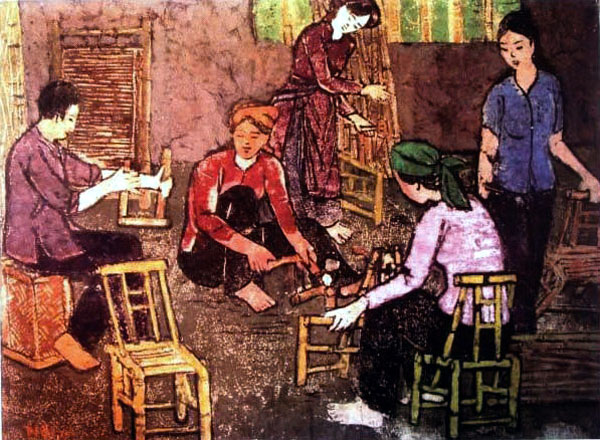 Tác phẩm: Làm ghế trúc