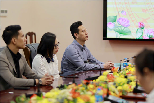 Đại diện Khang Phát Holdings trong buổi gặp gỡ với UBMTTQ tỉnh Thái Nguyên.