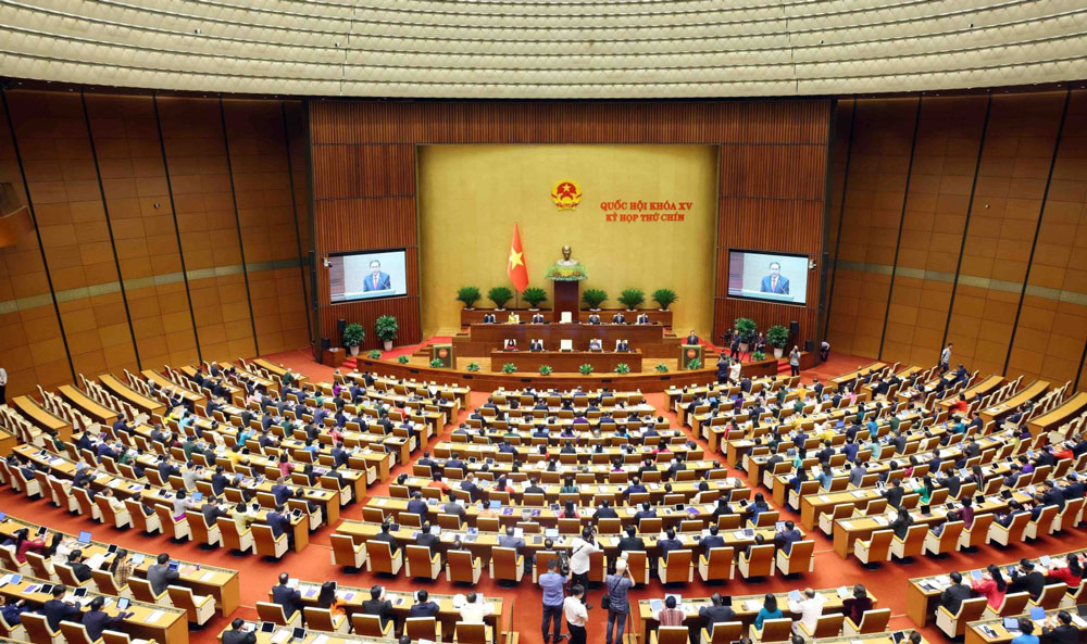 Quang cảnh phiên khai mạc Kỳ họp thứ 9, Quốc hội khóa XV. Ảnh: Phạm Kiên/TTXVN