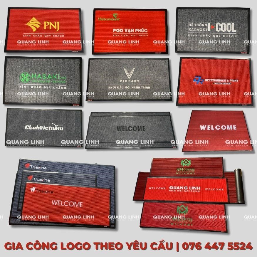  Thảm gia công thêu logo Mã QL351[/caption]

