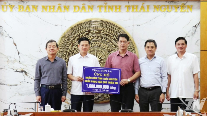 Tỉnh Sơn La hỗ trợ Thái Nguyên khắc phục hậu quả bão số 11