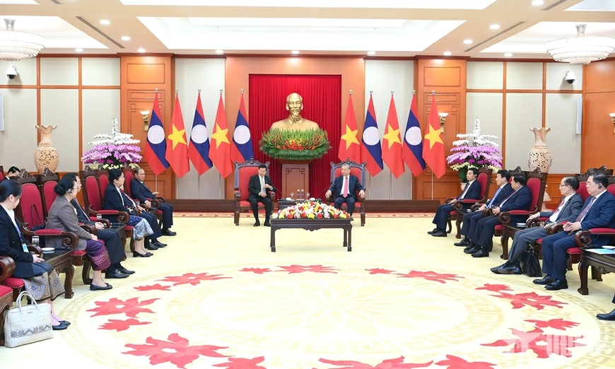 Quang cảnh buổi tiếp.